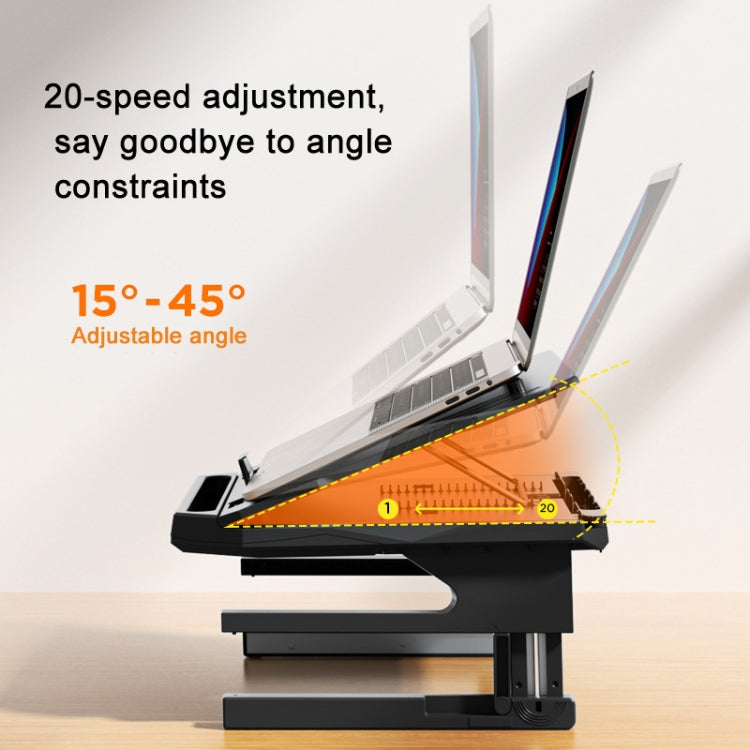 Double Layer Foldable Lift Laptop Stand Aluminum Computer Heightening Bracket – Aluminum Alloy
