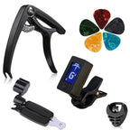 Folk Wood Bass Guitar Tuning Clip Tuner Instrument Set, 9 PCS / Set 9 PCS Set