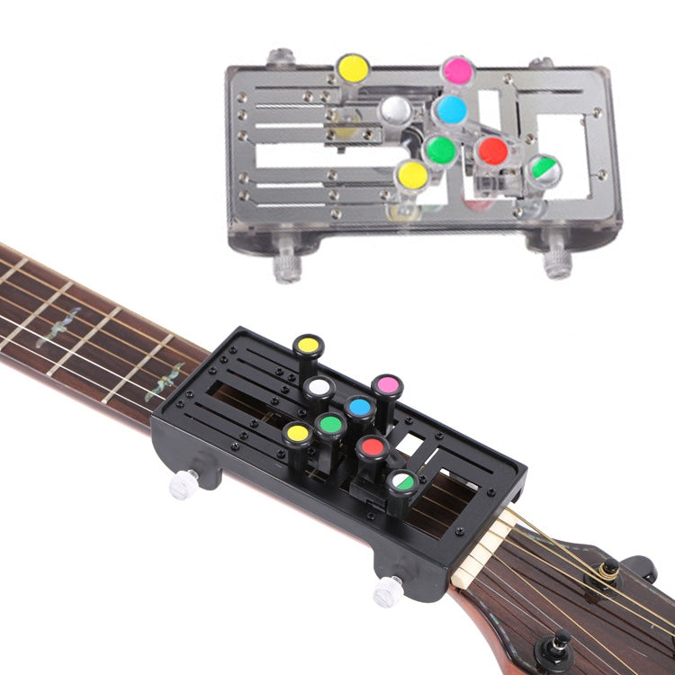 Folk Ukulele Guitar Chord Assist Beginners Guitar Boosters – Durable Build, Easy to Use Silver