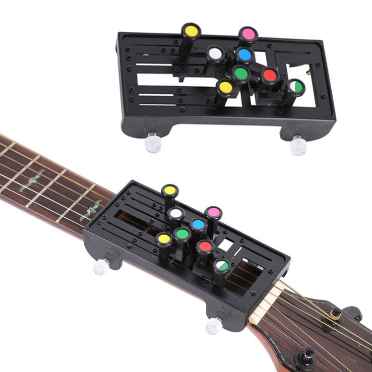 Folk Ukulele Guitar Chord Assist Beginners Guitar Boosters – Durable Build, Easy to Use Black
