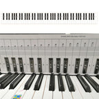 88 Keys Keyboard Piano Practice Paper Comparison Table Fingering Practice Comparison Chart, White White