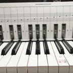 88 Keys Keyboard Piano Practice Paper Comparison Table Fingering Practice Comparison Chart, White
