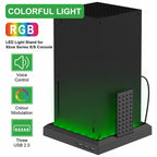 For XBOX Series X / S Charging Cooling Fan Base RGB Colorful Light Charger Bracket, RGB Colorful Light – Durable Build, Easy to Use