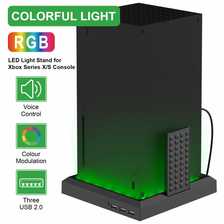 For XBOX Series X / S Charging Cooling Fan Base RGB Colorful Light Charger Bracket, RGB Colorful Light – Durable Build, Easy to Use