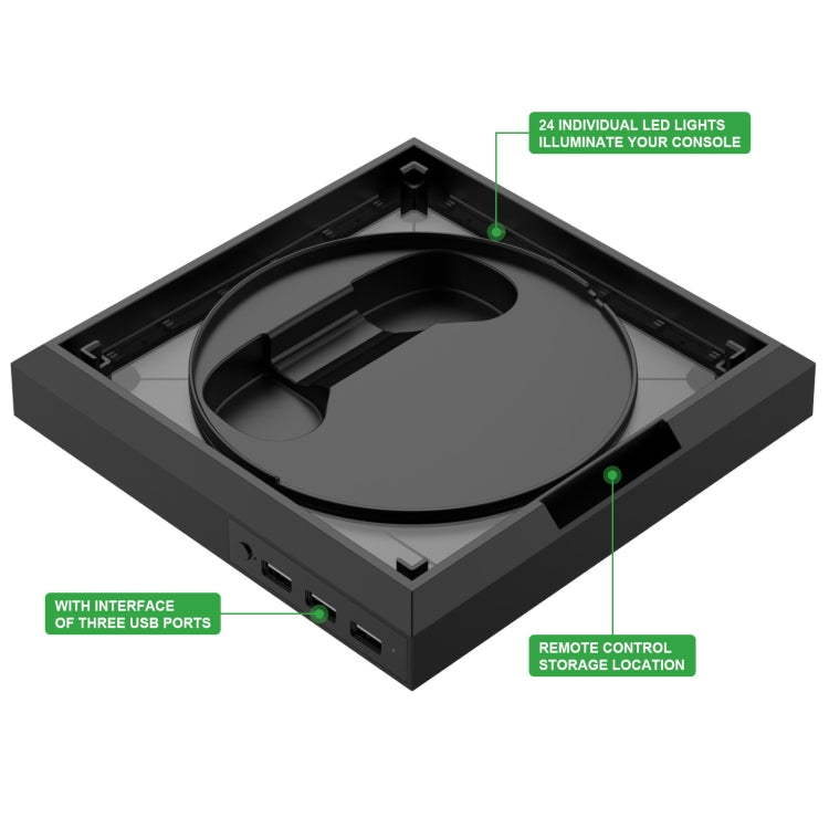 For XBOX Series X / S Charging Cooling Fan Base RGB Colorful Light Charger Bracket, RGB Colorful Light – Durable Build, Easy to Use