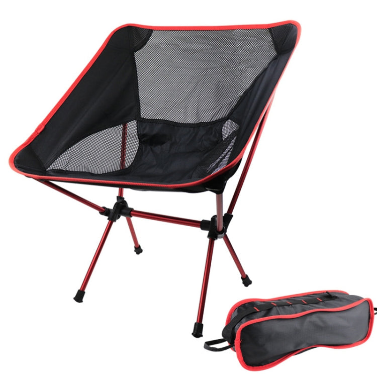 Outdoor Camping Lounge Beach Portable Folding Chair, Folding Chair Folding Chair Red