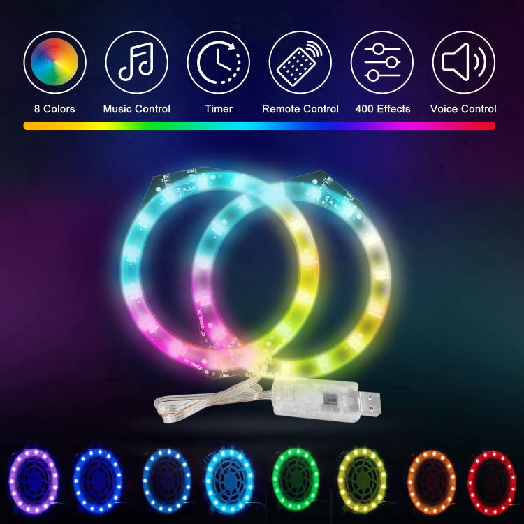 For PS5 RGB Lights Strips 8 Colors Multiple Decoration Led Lights with Remote Controller, Lights Strips – Bluetooth