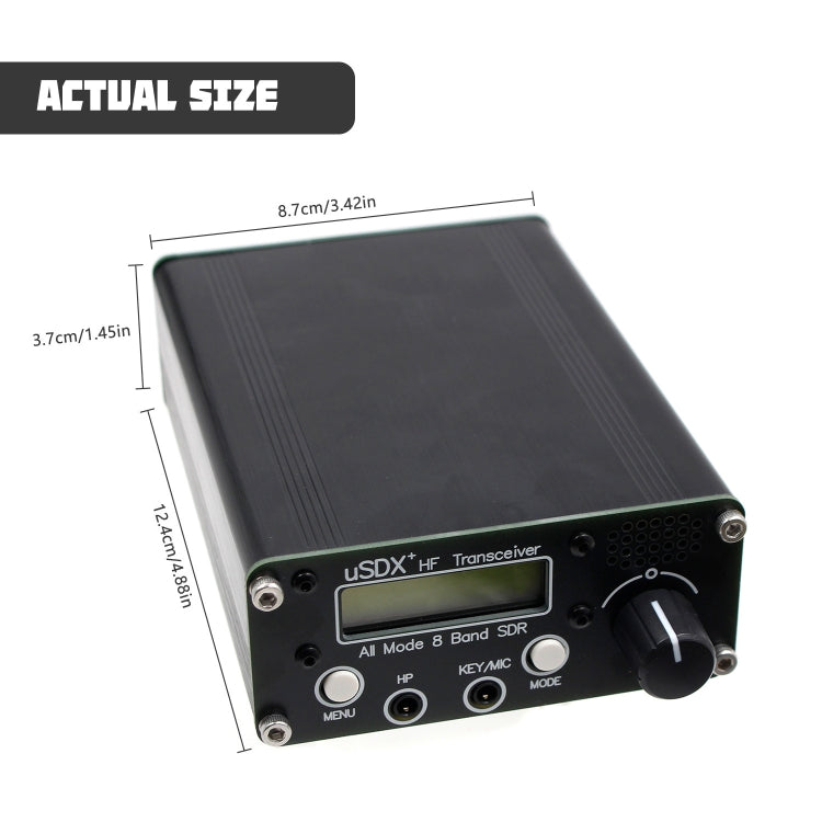 Usdr Usdx + V2 Plus 8 Band SDR Full Mode HF SSB QRP High Frequency Transceiver, Spec: EU Plug, EU Plug, US Plug