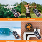BT-100 Handheld Anemometer Wind Speed Wind Chill Temperature Measuring Instrument, BT-100