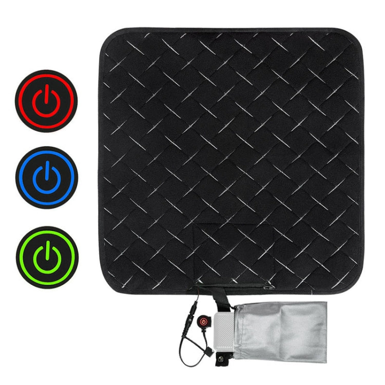 USB Charging Intelligent Thermostatic Heating Cushion, Black Black