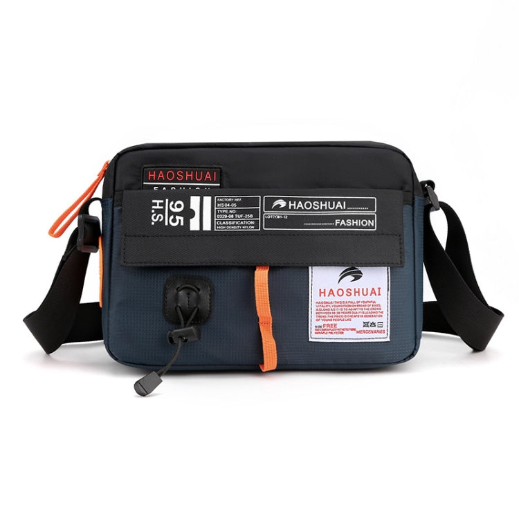 HAOSHUAI 204 Sports Leisure Men Outdoor Waterproof Nylon Shoulder Bag, 204 Black, 204 Grey, 204 Army Green, 204 Brick Red, 204 Light Blue, 204 Dark Blue – Waterproof, Wear-resistant 204 Dark Blue Dark Blue
