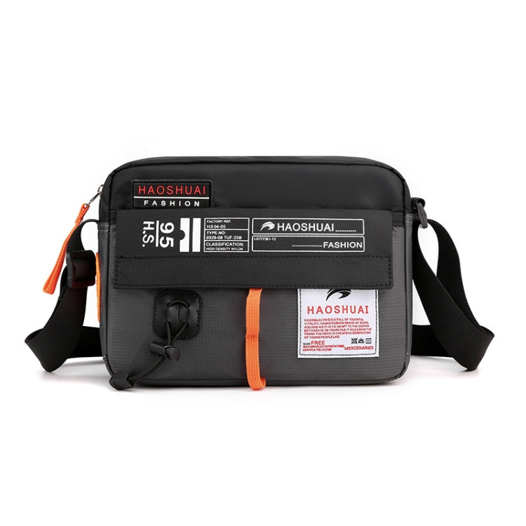 HAOSHUAI 204 Sports Leisure Men Outdoor Waterproof Nylon Shoulder Bag, 204 Black, 204 Grey, 204 Army Green, 204 Brick Red, 204 Light Blue, 204 Dark Blue – Waterproof, Wear-resistant 204 Grey Grey