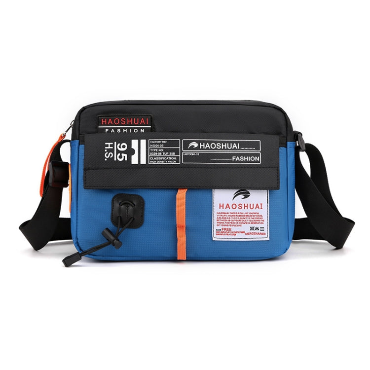 HAOSHUAI 204 Sports Leisure Men Outdoor Waterproof Nylon Shoulder Bag, 204 Black, 204 Grey, 204 Army Green, 204 Brick Red, 204 Light Blue, 204 Dark Blue – Waterproof, Wear-resistant 204 Light Blue Light Blue