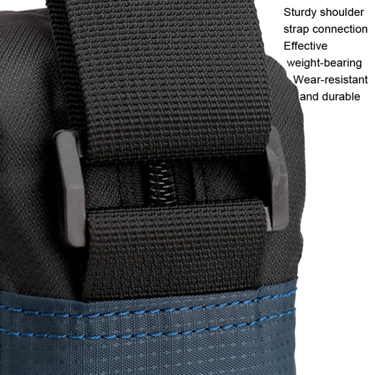 HAOSHUAI 204 Sports Leisure Men Outdoor Waterproof Nylon Shoulder Bag, 204 Black, 204 Grey, 204 Army Green, 204 Brick Red, 204 Light Blue, 204 Dark Blue