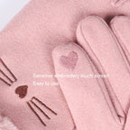 A56 Keep Warm Touch Screen Plus Velvet Thick Anti-Cold Riding Gloves, A56 Black, A56 Pink, A56 Gray