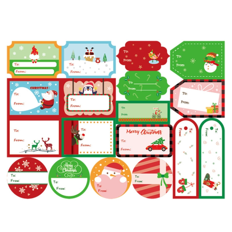 1set 72pcs/set Christmas Stickers Gift Bag Packaging Box Closure Stickers
