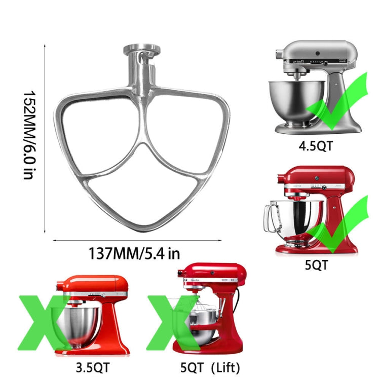 Stainless Steel Accessories, For KitchenAid 6QT Mixer Head, For KitchenAid 5QT Mixer Head, For KitchenAid Stand Mixer 5QT Whip Whisk, For Kitchenaid Stand Mixer 5QT Dough Hook, For KitchenAid Stand Mixer 6QT Whip Whisk                                ...