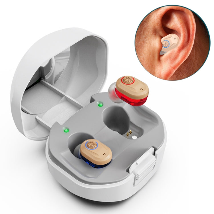 Z-127C TWS Charging Hearing Aid Sound Amplifier Auxiliary Listener, Z-127C Red Blue Z-127C Red Blue