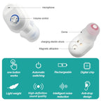 Z-127C TWS Charging Hearing Aid Sound Amplifier Auxiliary Listener, Z-127C Red Blue