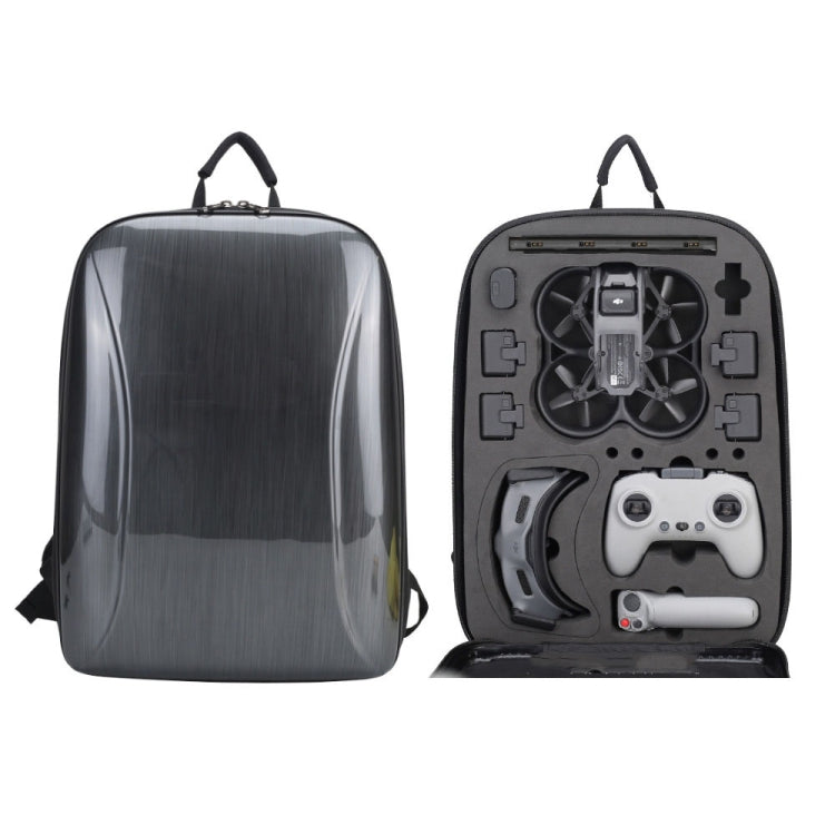 For DJI AVATA Storage Bag Hard Shell Waterproof Shoulder Bag Backpack, Style 1 Brushed Gray Black Inner, Style 1 Metal Gray Black Inner Style 1 Brushed Gray Black Inner Brushed Gray