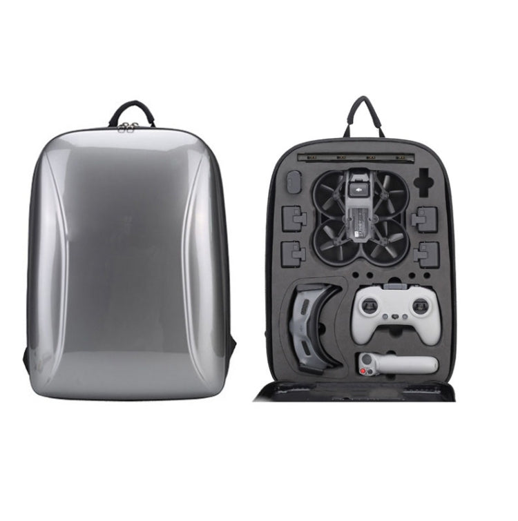 For DJI AVATA Storage Bag Hard Shell Waterproof Shoulder Bag Backpack, Style 1 Brushed Gray Black Inner, Style 1 Metal Gray Black Inner – Waterproof, Wear-resistant Style 1 Metal Gray Black Inner Metal Gray