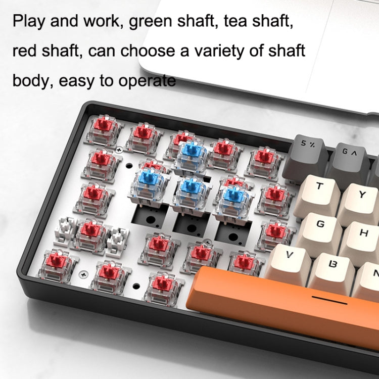 ZIYOU LANG T8 68 Keys RGB Gaming Mechanical Keyboard, Cable Length: 1.5m, Style:, T8 Micro Light Version Green Shaft – Durable Build, Easy to Use