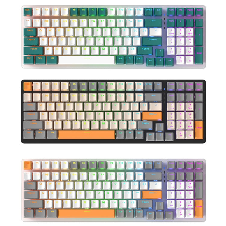 ZIYOU LANG K3 100 Keys Game Glowing Wired Mechanical Keyboard, Cable Length: 1.5m, Style:, K3 Water Green Version Red Axis, K3 Bee Version Red Axis, K3 Micro Light Hot Plug Version Red Axis, K3 Water Green Hot Plug Version Green Axis... – Durable...