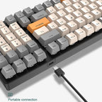 ZIYOU LANG K3 100 Keys Game Glowing Wired Mechanical Keyboard, Cable Length: 1.5m, Style:, K3 Water Green Version Red Axis, K3 Bee Version Red Axis, K3 Micro Light Hot Plug Version Red Axis, K3 Water Green Hot Plug Version Green Axis... – Durable...