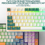 ZIYOU LANG K3 100 Keys Game Glowing Wired Mechanical Keyboard, Cable Length: 1.5m, Style:, K3 Water Green Version Red Axis, K3 Bee Version Red Axis, K3 Micro Light Hot Plug Version Red Axis, K3 Water Green Hot Plug Version Green Axis... – Durable...