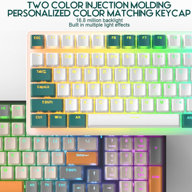 ZIYOU LANG K3 100 Keys Game Glowing Wired Mechanical Keyboard, Cable Length: 1.5m, Style:, K3 Water Green Version Red Axis, K3 Bee Version Red Axis, K3 Micro Light Hot Plug Version Red Axis, K3 Water Green Hot Plug Version Green Axis... – Durable...