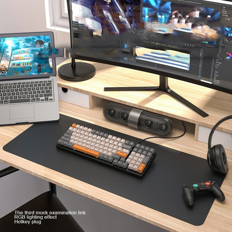 ZIYOU LANG K3 100 Keys Game Glowing Wired Mechanical Keyboard, Cable Length: 1.5m, Style:, K3 Water Green Version Red Axis, K3 Bee Version Red Axis, K3 Micro Light Hot Plug Version Red Axis, K3 Water Green Hot Plug Version Green Axis... – Durable...
