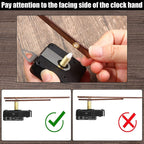 Quartz Clock Dial Repair Kit DIY Wall Clock Parts,Spec:, 4 Movements+4 Sets Needles, Movement+S01 Wooden Needle, Movement+S02 Wooden Needle, Movement+S03 Wooden Needle, Movement+S04 Wooden Needle