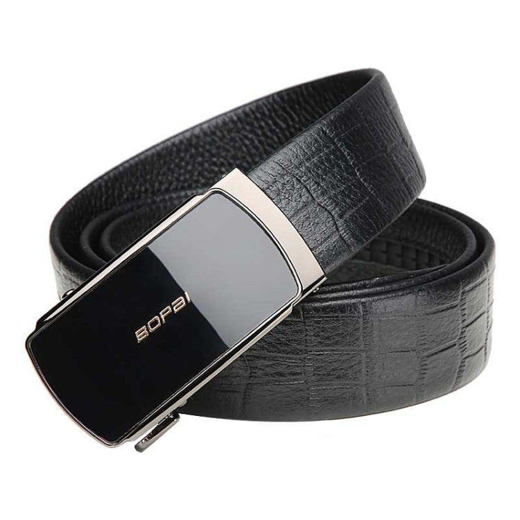 Bopai 13-121211 Crocodile Grain Automatic Buckle Soft and Durable Cowhide Belt Default Title