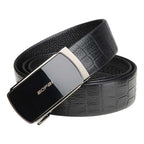 Bopai 13-121211 Crocodile Grain Automatic Buckle Soft and Durable Cowhide Belt Default Title