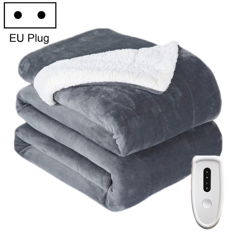 Intelligent Temperature Control Electric Heating Blanket, 130x180cm EU Plug 130x180cm EU Plug Gray White