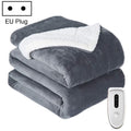 Intelligent Temperature Control Electric Heating Blanket, 130x180cm EU Plug 130x180cm EU Plug Gray White