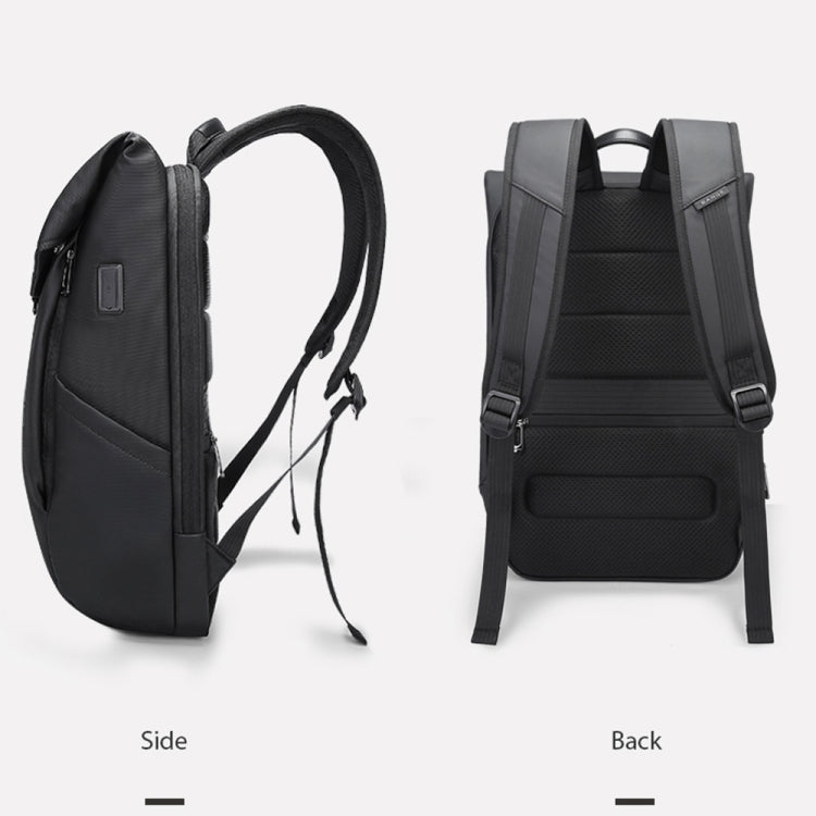 BANGE BG-2575 Anti theft Waterproof Laptop Backpack 15.6 Inch Daily Work Business Backpack, BG-2575 Black – Waterproof