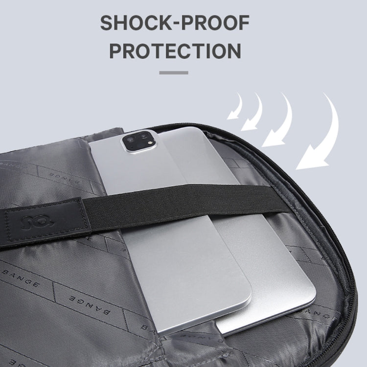 BANGE BG-2575 Anti theft Waterproof Laptop Backpack 15.6 Inch Daily Work Business Backpack, BG-2575 Black – Waterproof