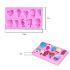 G114 Candy Lollipop Ice Cream Shape Silicone Mold Chocolate Biscuits Cake Decoration, G114 – Durable Build, Easy to Use