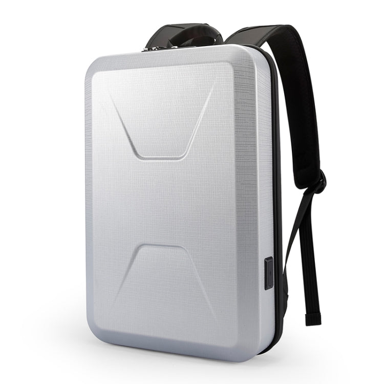 BANGE BG-2839 PC Hard Shell Gaming Computer Bag Business Waterproof Men Backpack, BG-2839 Silver, BG-2839 Black, BG-2839 Gold BG-2839 Silver Silver