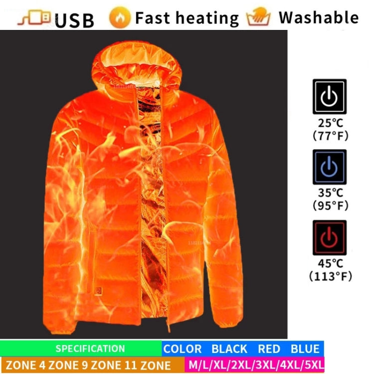 USB Winter Electric Heated Jacket Warm Thermal Jacket, 4 Zone Blue S, 4 Zone Blue M, 4 Zone Blue L, 4 Zone Blue XL, 4 Zone Blue XXL, 4 Zone Blue 3XL, 4 Zone Blue 4XL, 4 Zone Black S, 4 Zone Black M, 4 Zone Black L, 4 Zone Black XL, 4 Zone Black XX...