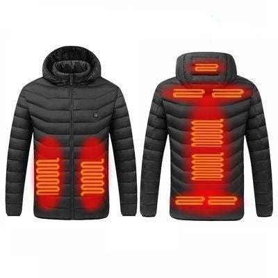 USB Winter Electric Heated Jacket Warm Thermal Jacket, 4 Zone Blue S, 4 Zone Blue M, 4 Zone Blue L, 4 Zone Blue XL, 4 Zone Blue XXL, 4 Zone Blue 3XL, 4 Zone Blue 4XL, 4 Zone Black S, 4 Zone Black M, 4 Zone Black L, 4 Zone Black XL, 4 Zone Black XX...... 9 Zone Black 3XL TBD0603105320