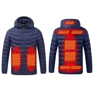 USB Winter Electric Heated Jacket Warm Thermal Jacket, 9 Zone Blue XL, 9 Zone Blue XXL, 9 Zone Blue 3XL, 9 Zone Blue 4XL, 9 Zone Red S, 9 Zone Red M, 9 Zone Red L, 9 Zone Red XL, 9 Zone Red XXL, 9 Zone Red 3XL, 9 Zone Red 4XL                           ... 9 Zone Blue XL TBD0603105325