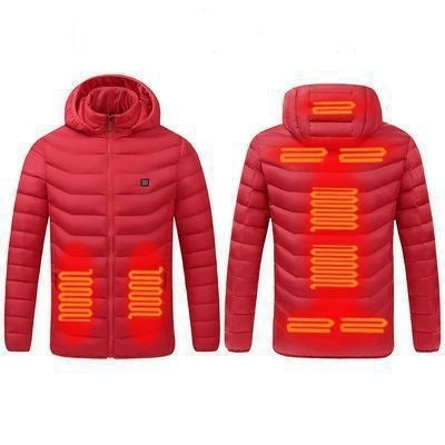 USB Winter Electric Heated Jacket Warm Thermal Jacket, 9 Zone Blue XL, 9 Zone Blue XXL, 9 Zone Blue 3XL, 9 Zone Blue 4XL, 9 Zone Red S, 9 Zone Red M, 9 Zone Red L, 9 Zone Red XL, 9 Zone Red XXL, 9 Zone Red 3XL, 9 Zone Red 4XL... – Waterproof 9 Zone Red XXL TBD0603105333
