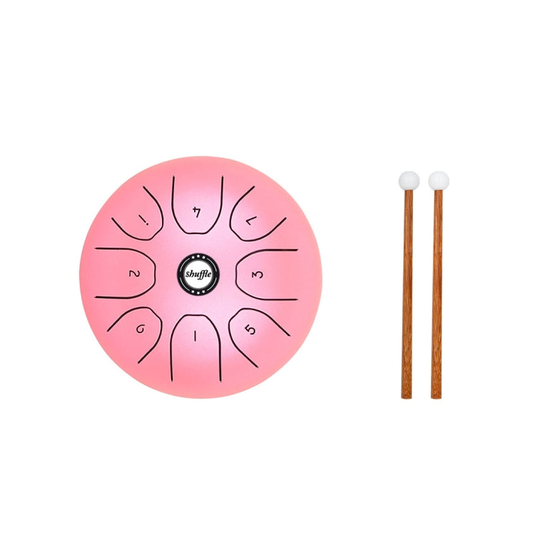 Shuffle SD-5 5.5 Inch Steel Tongue Carefree Empty Drum Percussion Instrument, Shuffle Green, Shuffle Yellow, Shuffle Pink, Shuffle Purple – Durable Build, Easy to Use Shuffle Pink Pink