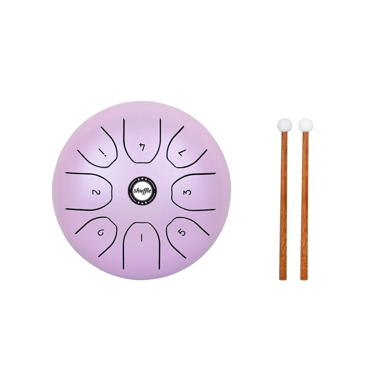 Shuffle SD-5 5.5 Inch Steel Tongue Carefree Empty Drum Percussion Instrument, Shuffle Green, Shuffle Yellow, Shuffle Pink, Shuffle Purple – Durable Build, Easy to Use Shuffle Purple Purple