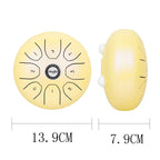 Shuffle SD-5 5.5 Inch Steel Tongue Carefree Empty Drum Percussion Instrument, Shuffle Green, Shuffle Yellow, Shuffle Pink, Shuffle Purple