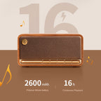 Edifier M230 Retro Classic Desktop Portable Wireless Bluetooth 5.0 Wood Speaker, M230