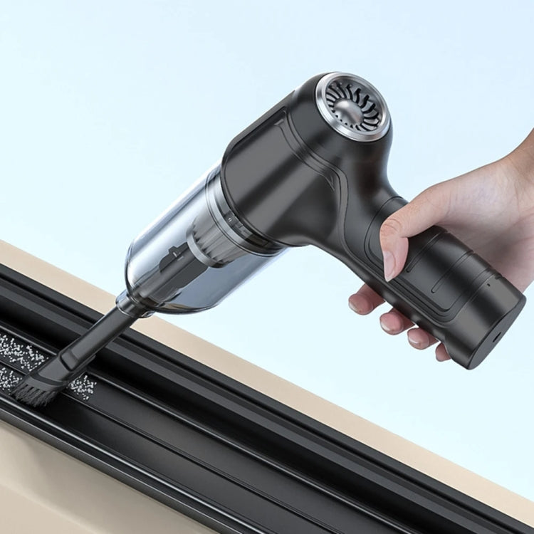 SUITU Car Wireless Wet And Wet Charging Handheld Vacuum Cleaner, Style:, Basic Gray White, Basic Black, Brushless Silver Gray – Durable Build, Easy to Use Basic Black