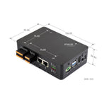 Waveshare Gigabit/2.5G Dual Ethernet Industrial Computer Based On Raspberry Pi CM5, 4 x RS485, 2×RS485+2×RS232